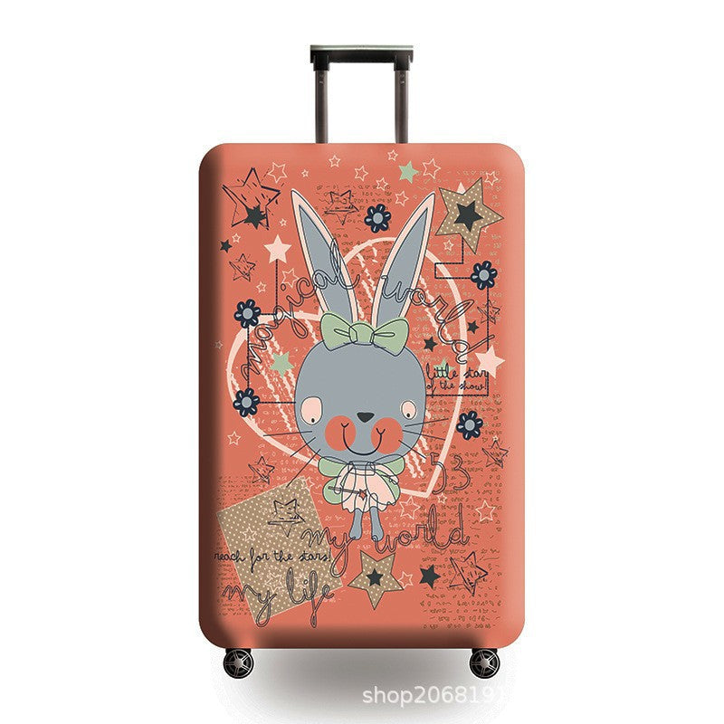 Unisex Hard Shell Suitcase with Playful Animal Motif Bowlift