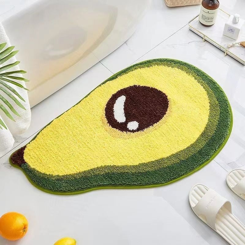 Lemon Slice Shape Bath Mat Bowlift