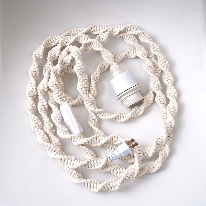 Macramé Pendant Light Shade Bowlift
