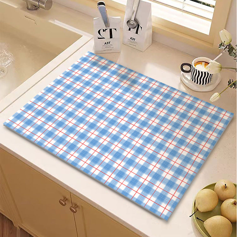 Checkered Kitchen Mat Bowlift