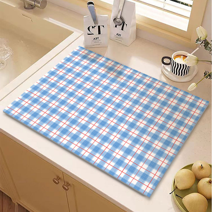 Checkered Kitchen Mat Bowlift