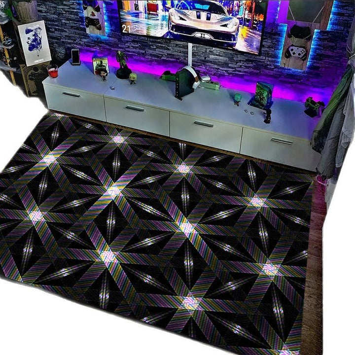 Geometric Print Area Rug Bowlift