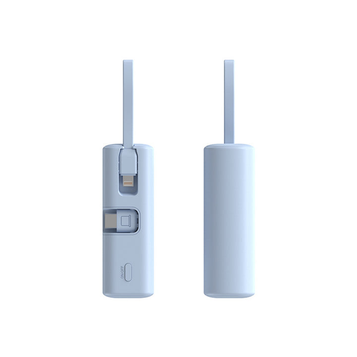 Portable power bank with integrated charging cable and fast charging function Bowlift