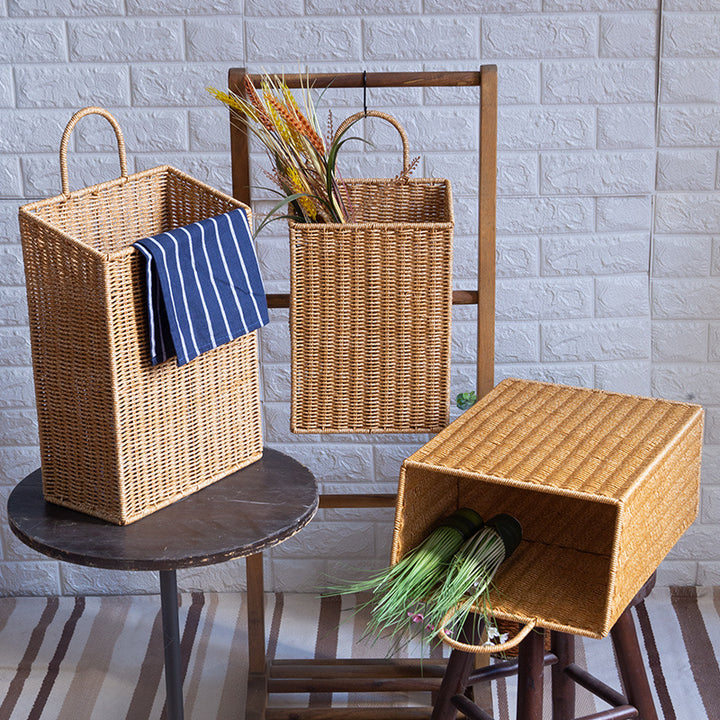Handwoven Rectangular Storage Hamper Bowlift