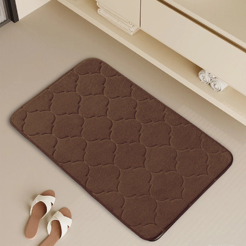 Soft Plush Memory Foam Bath Rug Bowlift