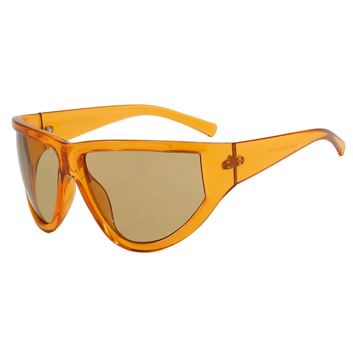 Women's futuristic sunglasses with sporty design and flexible lenses Bowlift