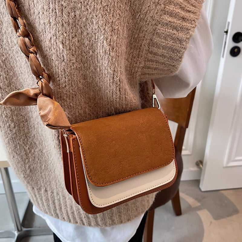 Chic Textured Mini Crossbody Bag Bowlift