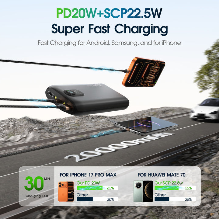 Portable power bank with integrated wireless charging function Bowlift