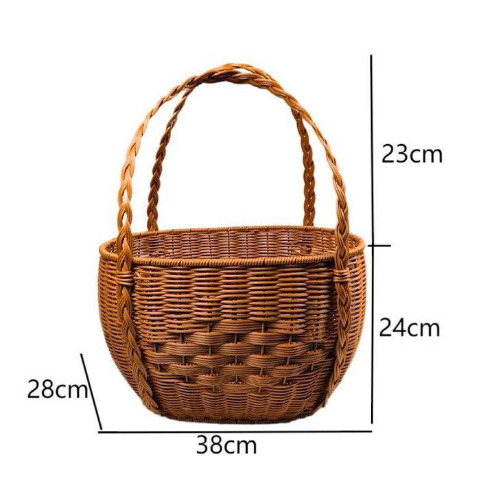 Handcrafted Woven Storage Basket Bowlift