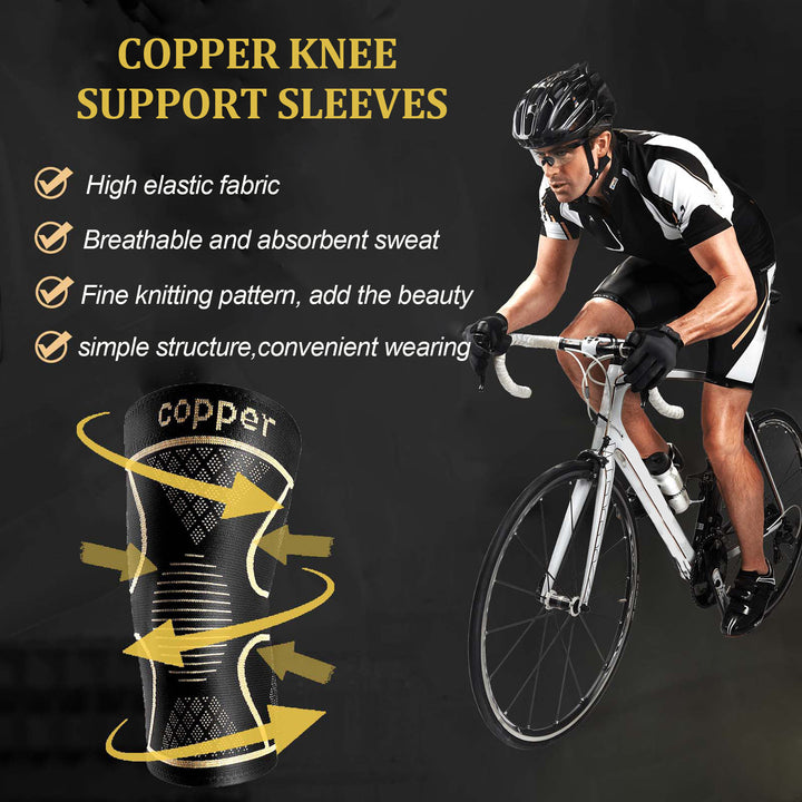 Copper Infused Knee Support Sleeve Bowlift