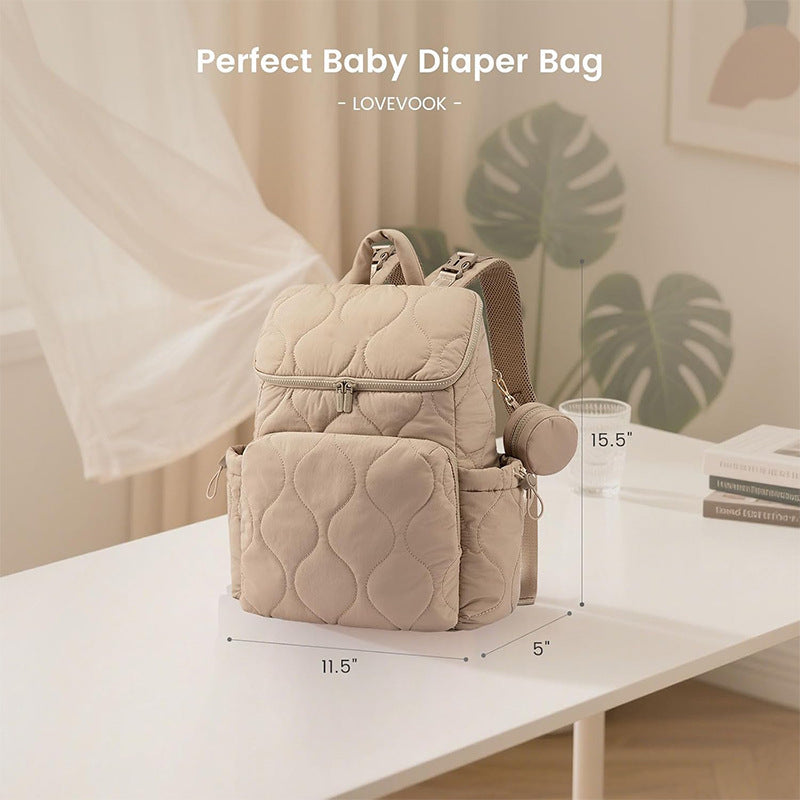 Quilt-Backpack with Additional Organizer Bowlift