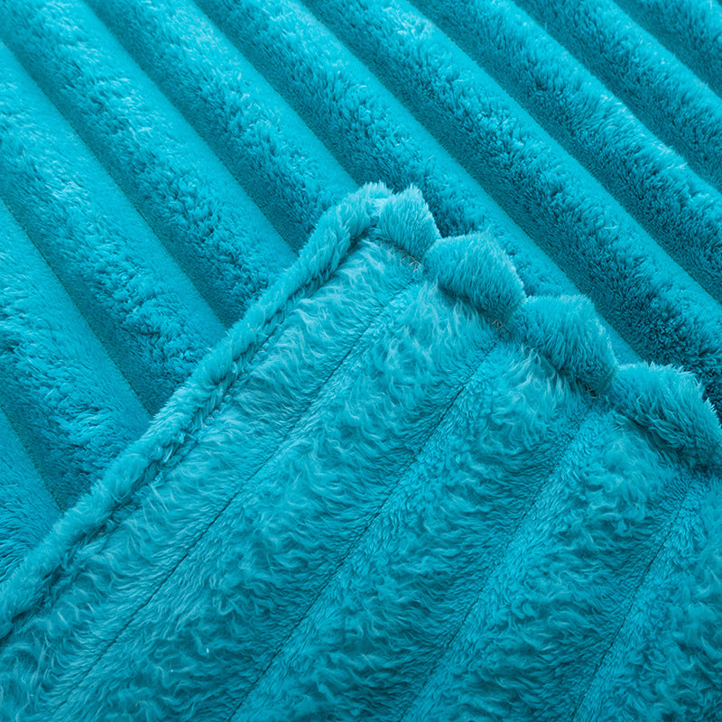 Women's Fluffy Blanket with Textured Design Bowlift