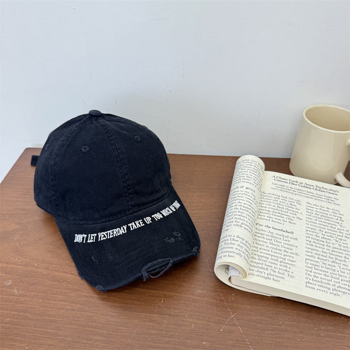 Men's Vintage Distressed Baseball Cap Bowlift