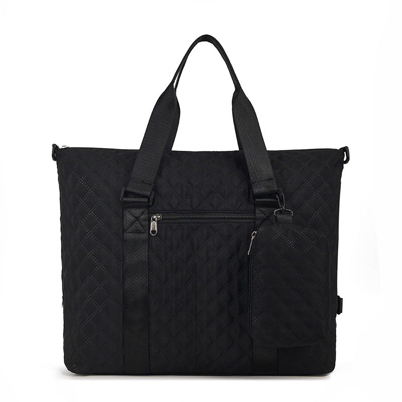 Multi-Functional Quilted Travel Duffle Bag Bowlift