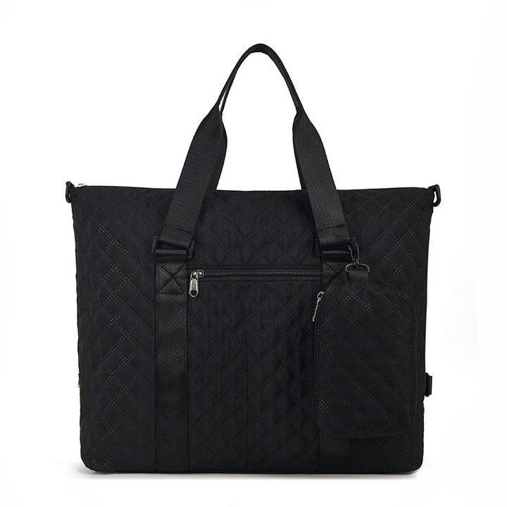 Multi-Functional Quilted Travel Duffle Bag Bowlift