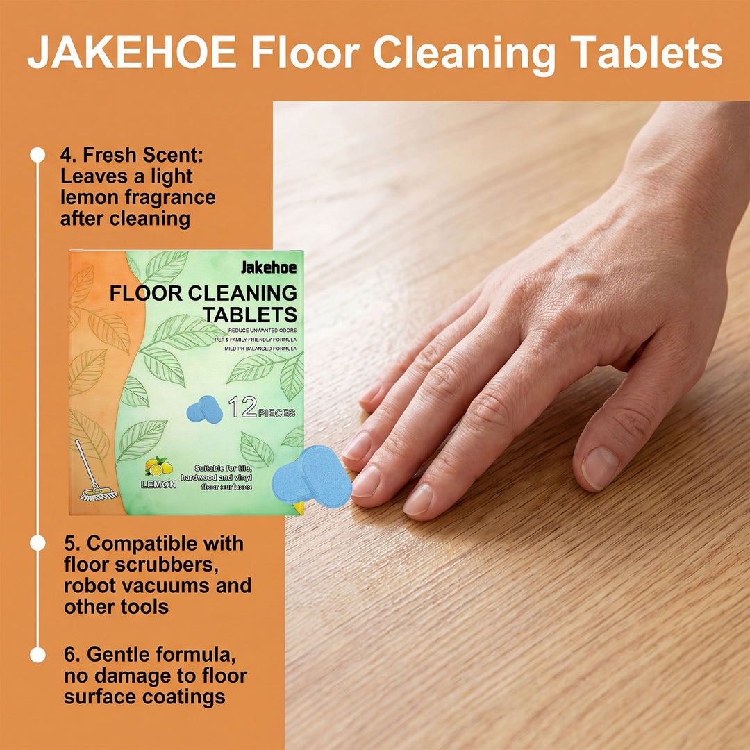 Concentrated Dissolving Lemon Floor Cleaning Tablets For Tile Hardwood And Vinyl