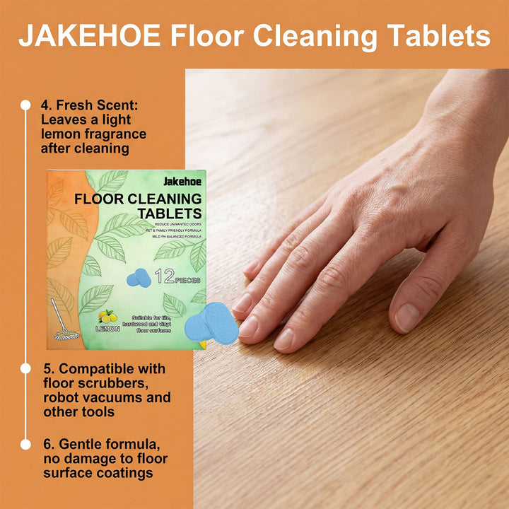 Concentrated Dissolving Lemon Floor Cleaning Tablets For Tile Hardwood And Vinyl