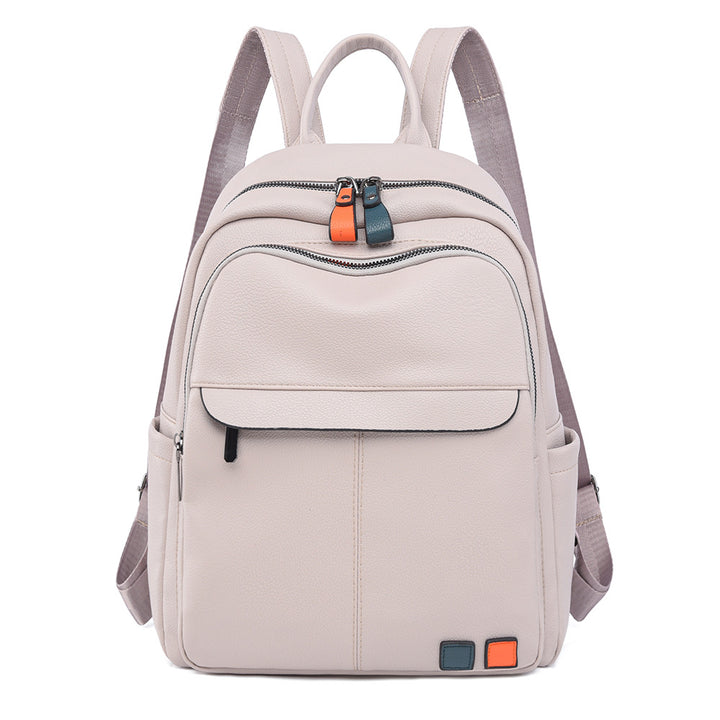 Leather Multi-Compartment Backpack Bowlift