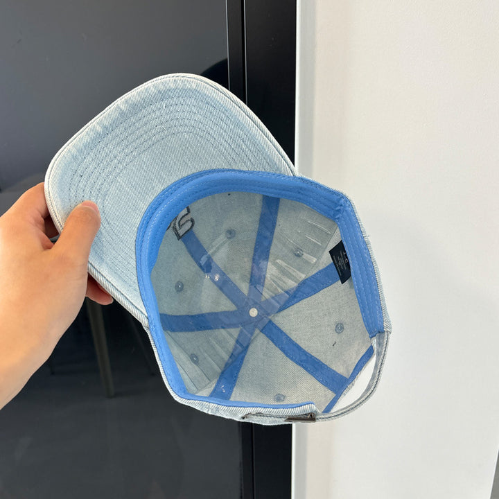 Men's Denim Style Baseball Cap Bowlift