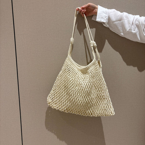 Hand-knotted shopping net bag Bowlift