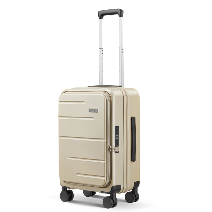 Unisex Durable Anti-Theft Hardshell Carry-On Suitcase Bowlift