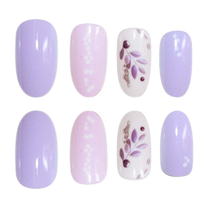 Elegant Floral Design Press-On Nails Bowlift