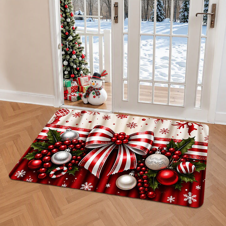 Christmas-Themed Decorative Entryway Mat Bowlift