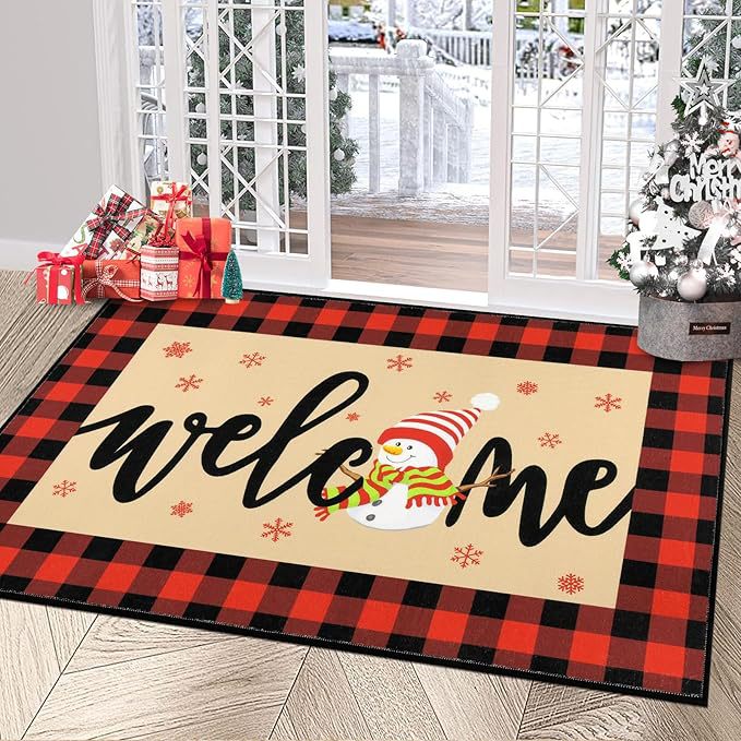 Festive Holiday Area Rug Bowlift