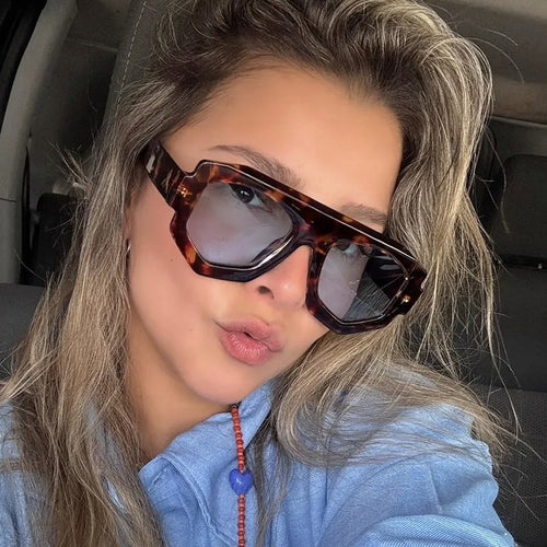 Women's fashionable hexagonal sunglasses Bowlift