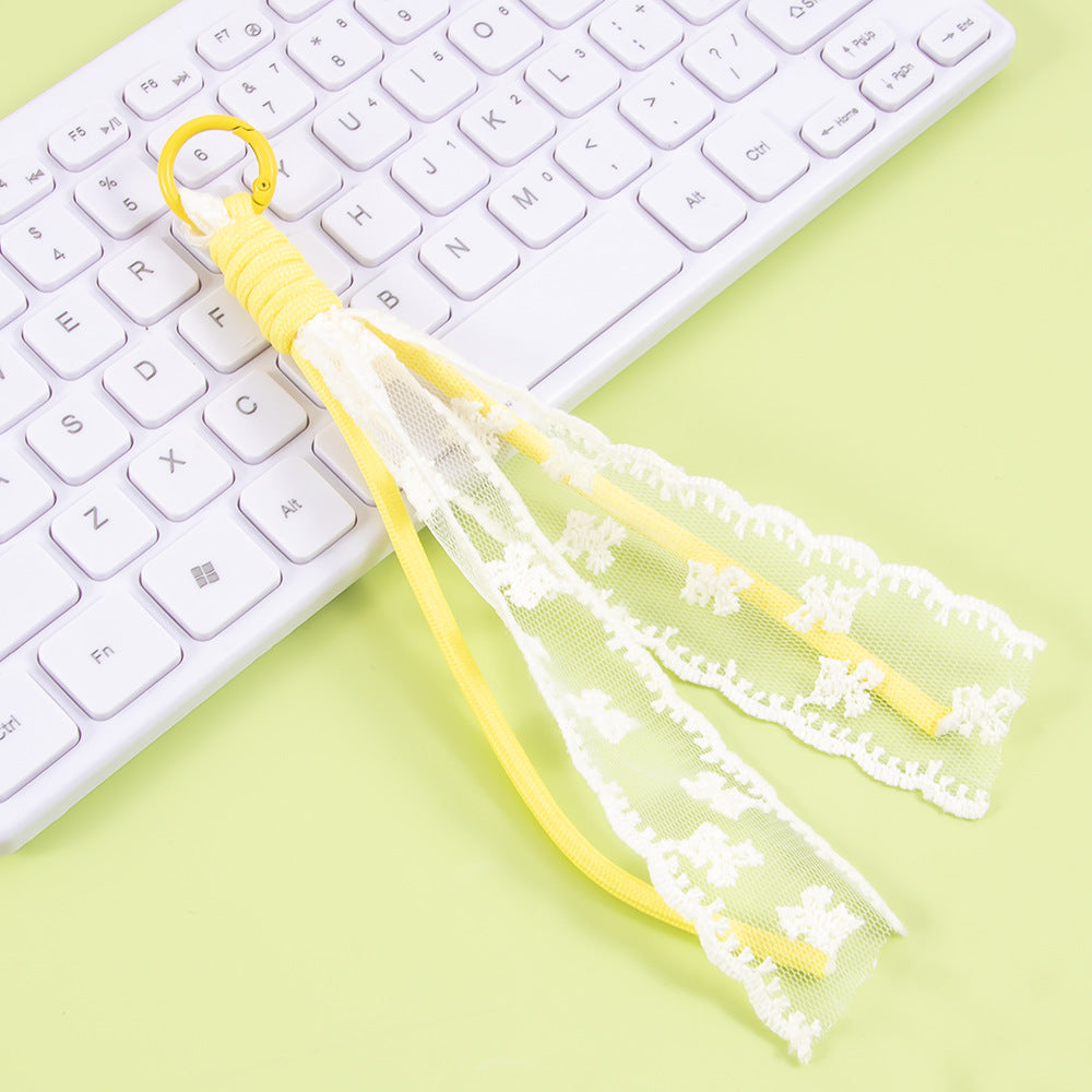 Elegant Lace Tassel Keychain Bowlift