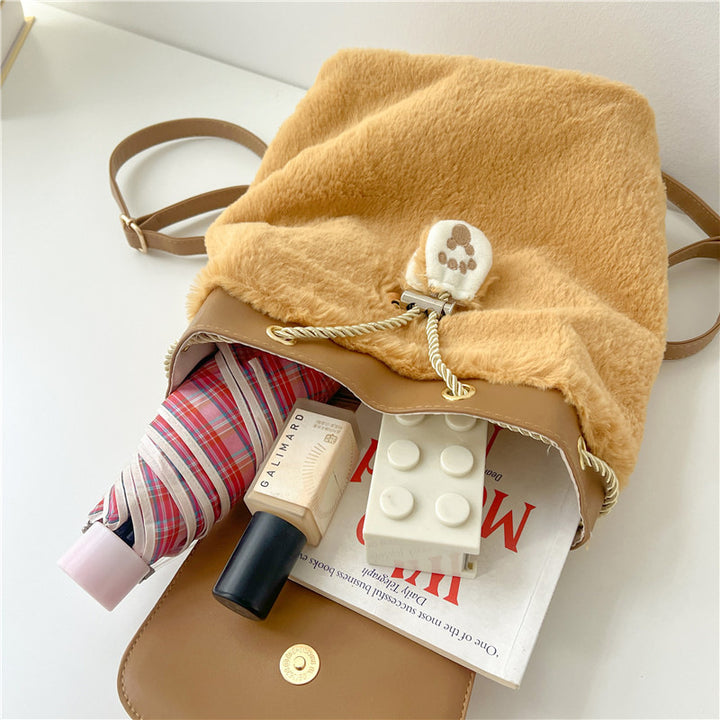 Plush backpack with animal motif Bowlift