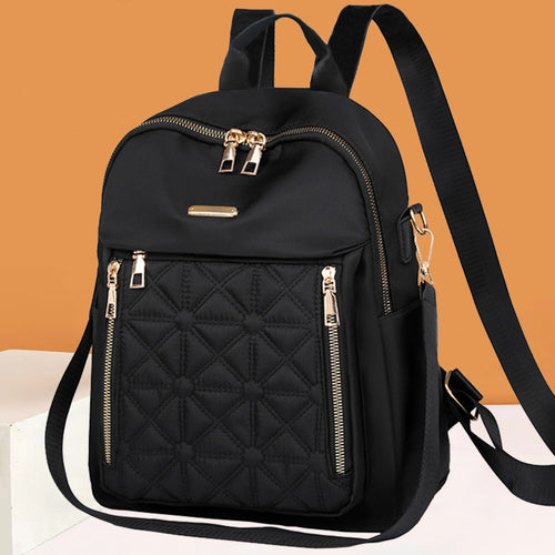 Women's Quilted Multi-Pocket Backpack Bowlift