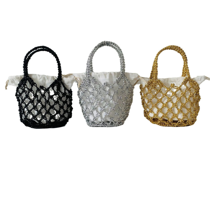 Net shopping bag with interior lining Bowlift