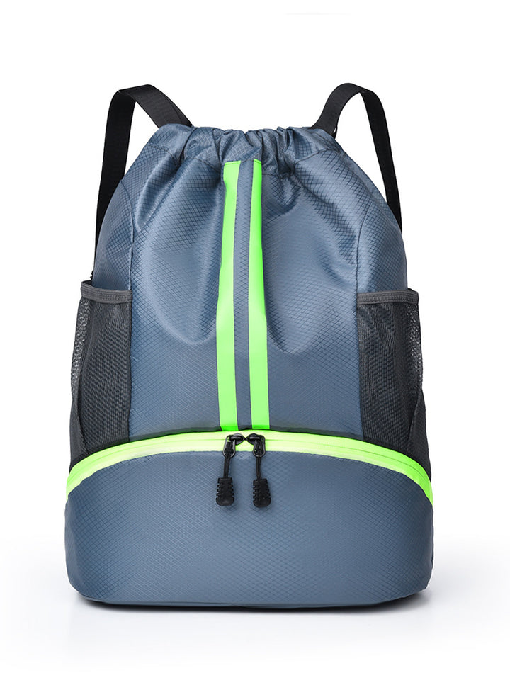 Sporty training backpack with breathable mesh sides and elastic drawstring Bowlift