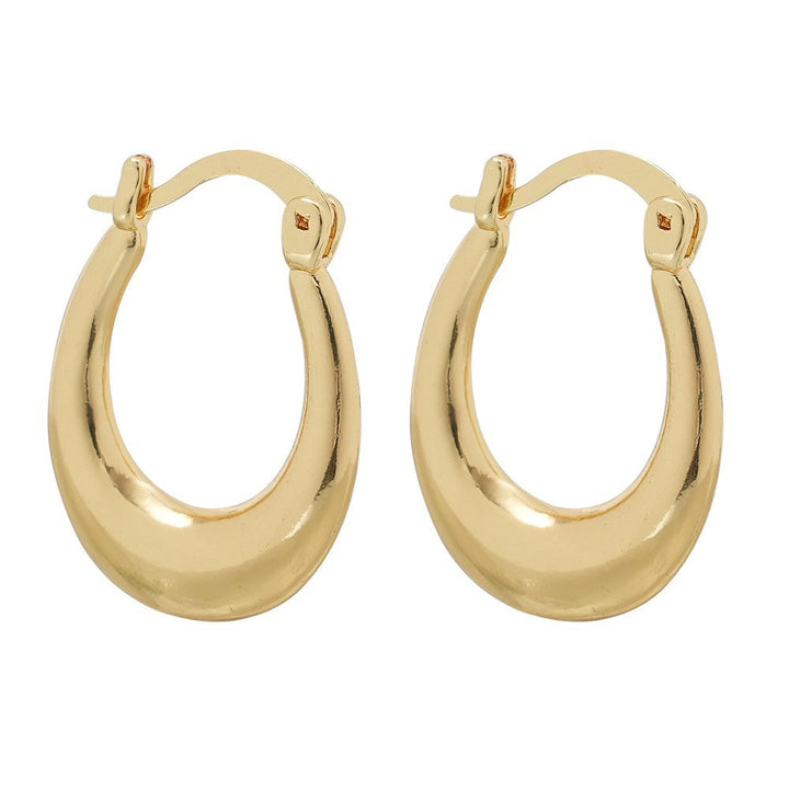 Sleek Curved Huggie Earrings Bowlift