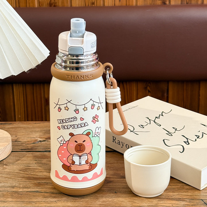 Insulated drinking bottle with cute animal design Bowlift
