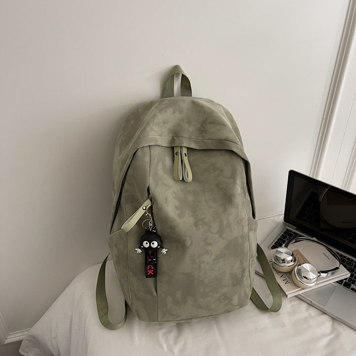 Fashionable backpack with practical design and decorative pendant Bowlift