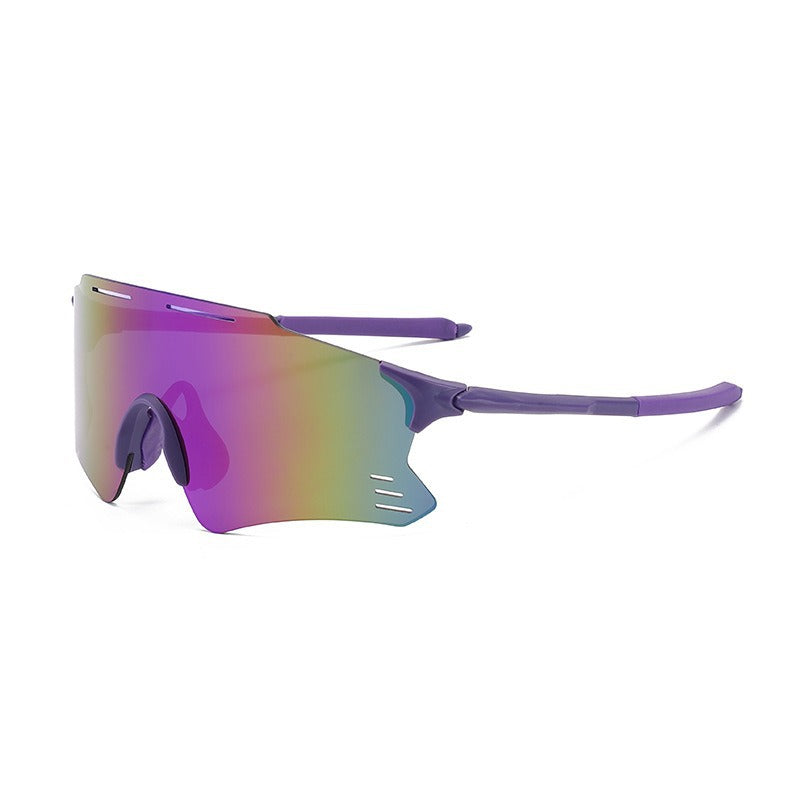 Unisex nan sporty sunglasses with a single-piece visor polarized lenses non-slip nose pad Bowlift