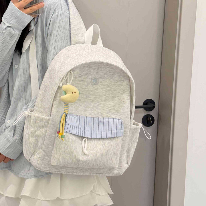 Casual Fabric Backpack Bowlift