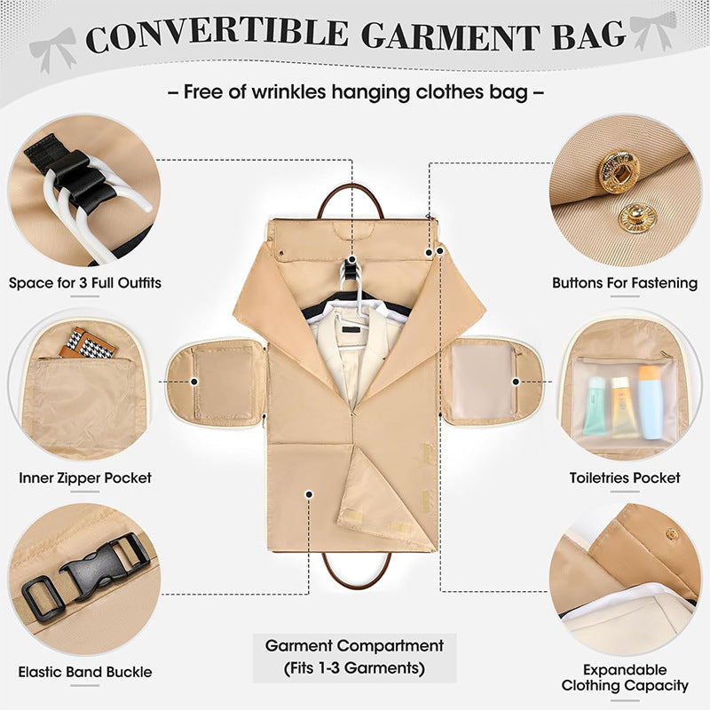 Elegant Quilted Business Travel Duffle Bag Bowlift
