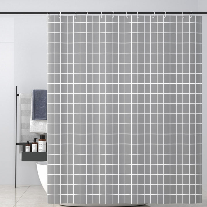 Modern Geometric Pattern Shower Curtain Bowlift