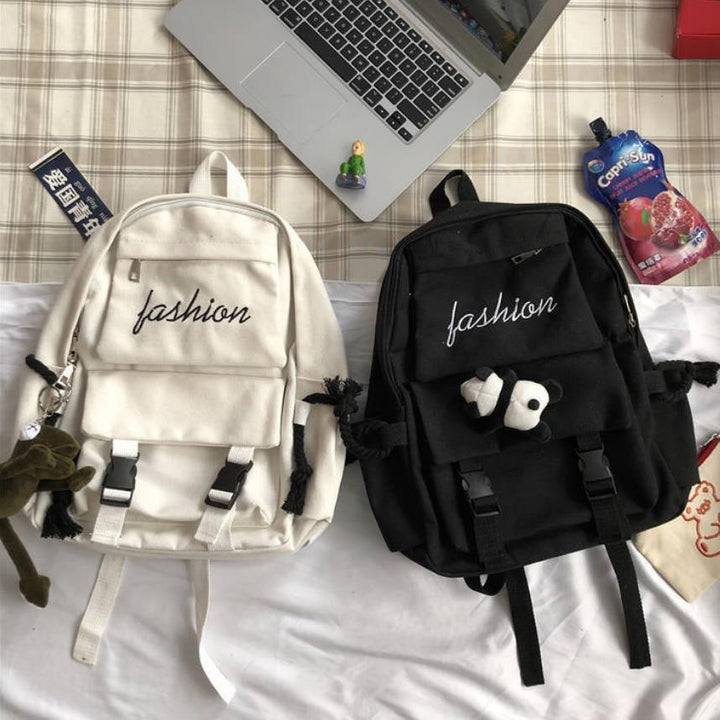 Trendy Canvas Backpack Bowlift