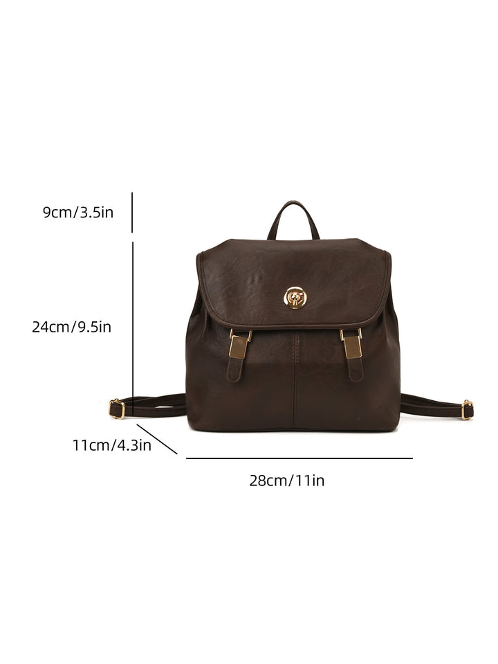 Vintage-Inspired Leather Backpack Bowlift