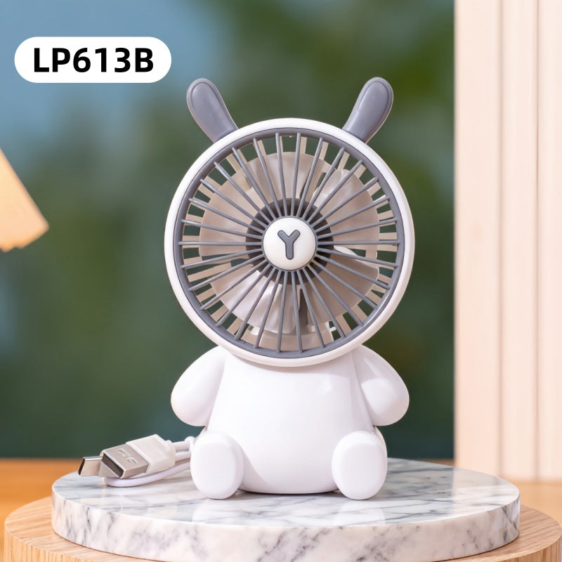 Women's portable USB mini handheld fan with animal design Bowlift