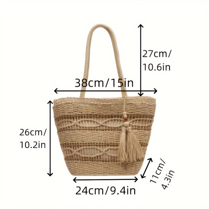 Handbag Made from Handwoven Natural Material Bowlift