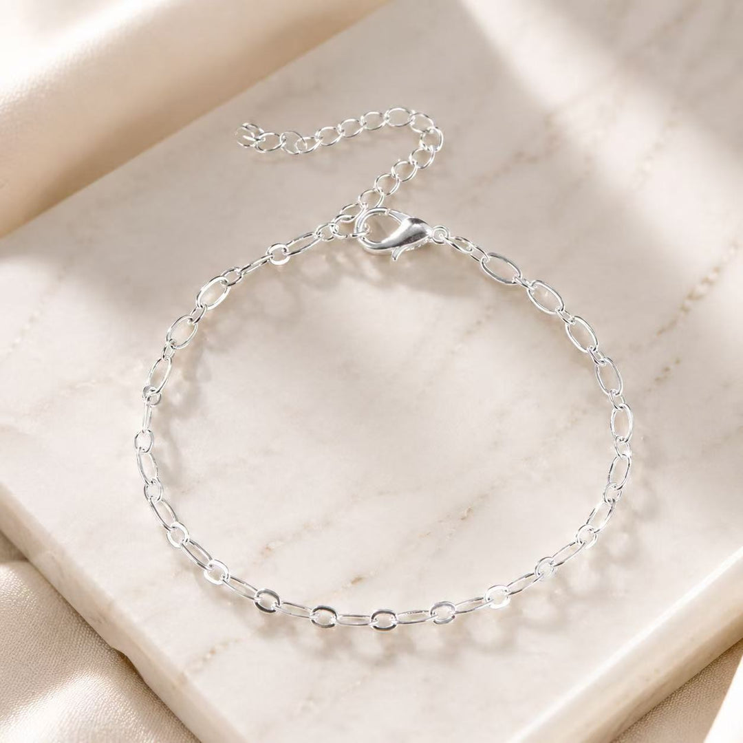 Elegant Silver Link Bracelet Bowlift