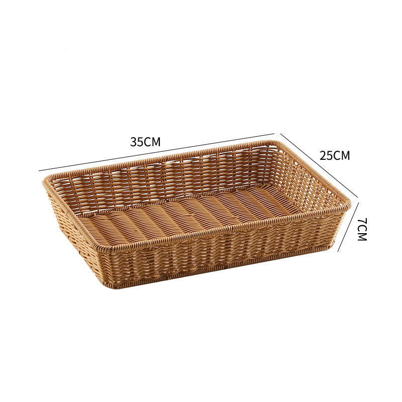 Handwoven Rectangular Storage Tray Bowlift