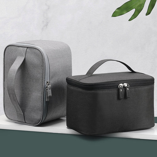 Cosmetic Transport Box With Sturdy Zipper And Practical Carry Handle Bowlift