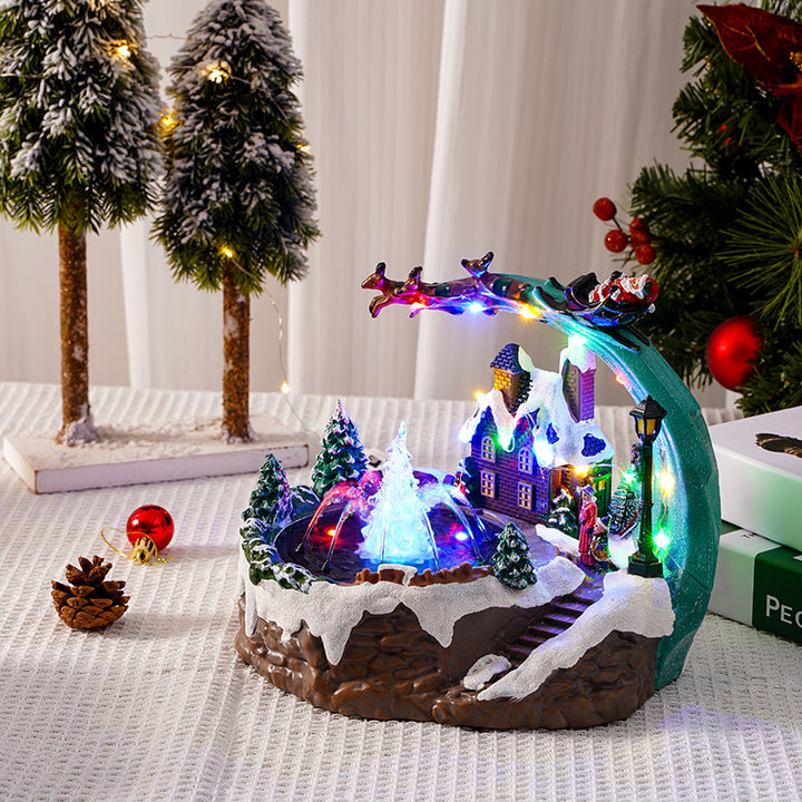 Christmas Village with Lighting Bowlift