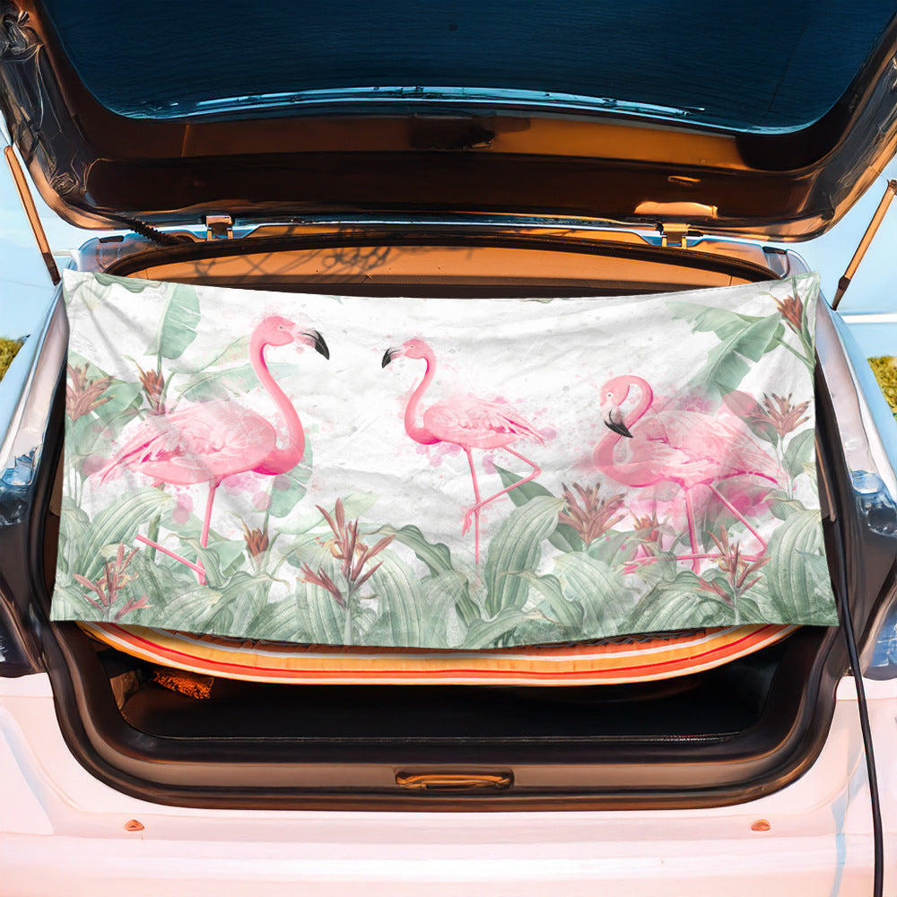 Trunk mat with creative flamingo design Bowlift